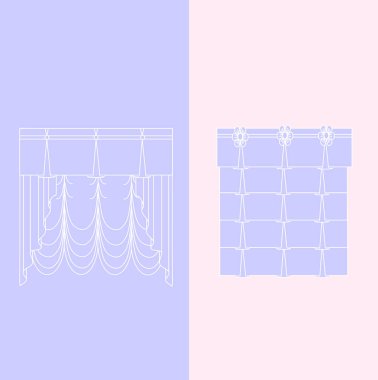   perdeler. lambrequin.Classic perdeler .