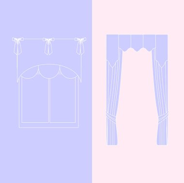   perdeler. lambrequin.Classic perdeler .