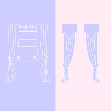   perdeler. lambrequin.Classic perdeler .