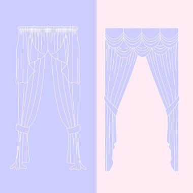   perdeler. lambrequin.Classic perdeler .