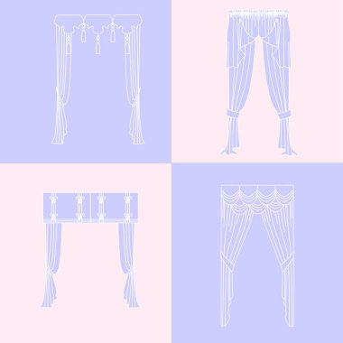   perdeler. lambrequin.Classic perdeler .