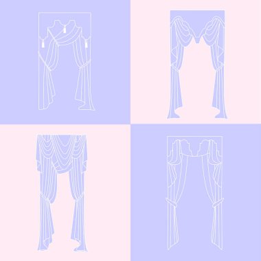   perdeler. lambrequin.Classic perdeler .