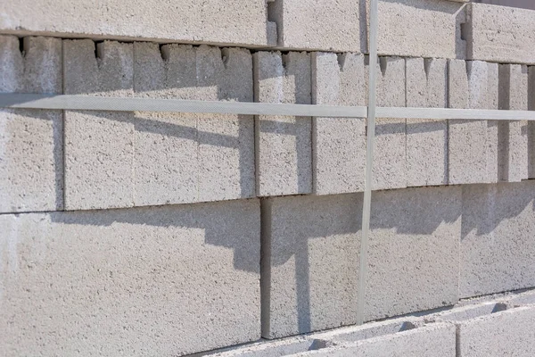 Concrete block background close-up — Stock Photo, Image