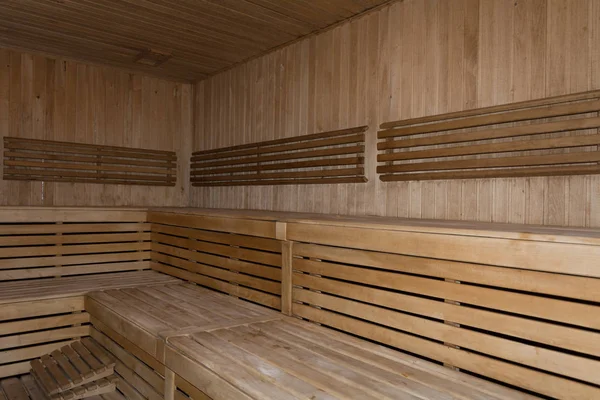 Sauna iç. Bir Fin saunası iç