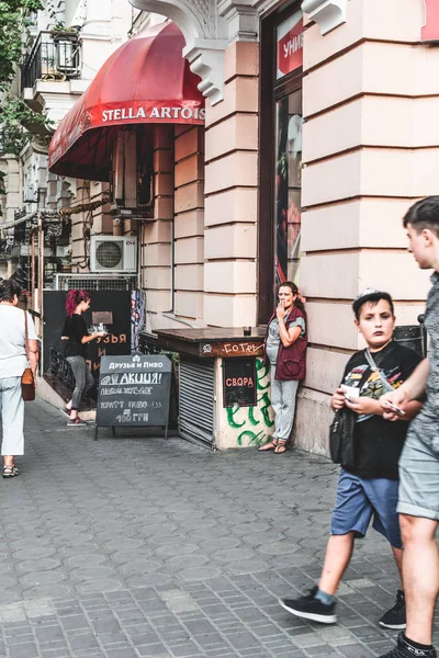 Одеса Україна Серпня 2019 Сучасна Одеса Україна Street Photo Eastern — стокове фото