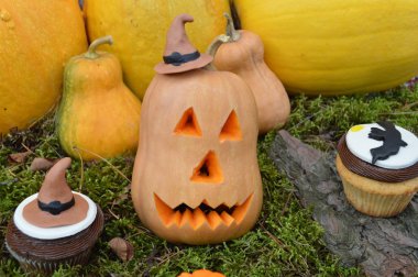 cupcakes için bir parti Halloween