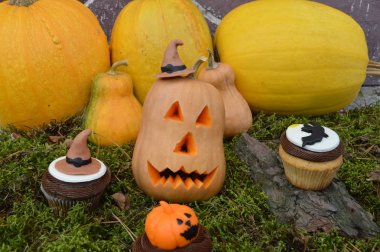 cupcakes için bir parti Halloween
