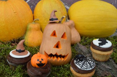 cupcakes için bir parti Halloween