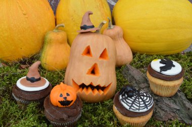cupcakes için bir parti Halloween