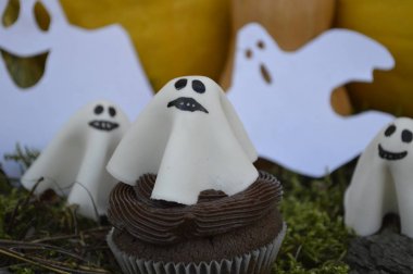 cupcakes için bir parti Halloween