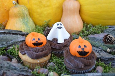 cupcakes için bir parti Halloween