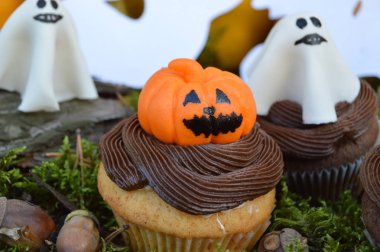 cupcakes için bir parti Halloween