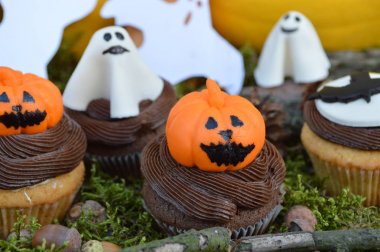 cupcakes için bir parti Halloween