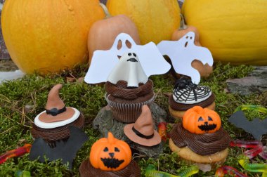 cupcakes için bir parti Halloween