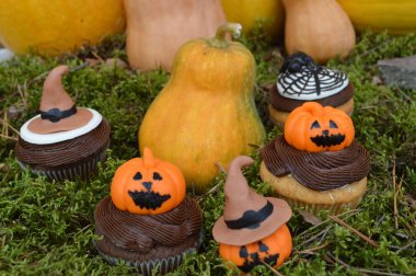 cupcakes için bir parti Halloween