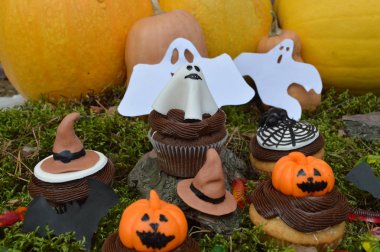 cupcakes için bir parti Halloween