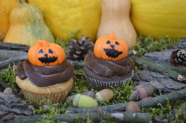 cupcakes için bir parti Halloween