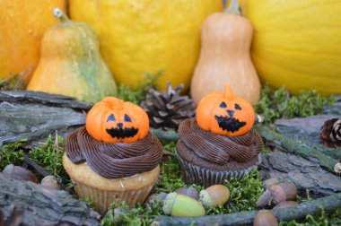 cupcakes için bir parti Halloween