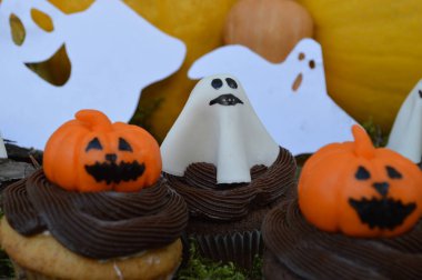 cupcakes için bir parti Halloween