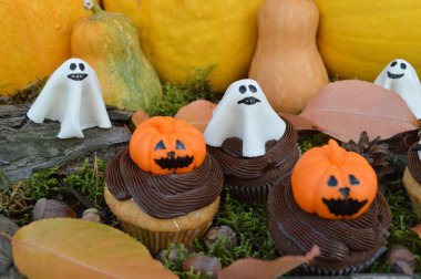 cupcakes için bir parti Halloween