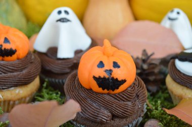 cupcakes için bir parti Halloween