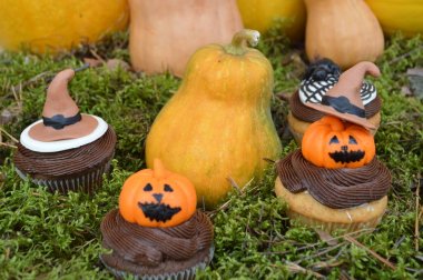 cupcakes için bir parti Halloween