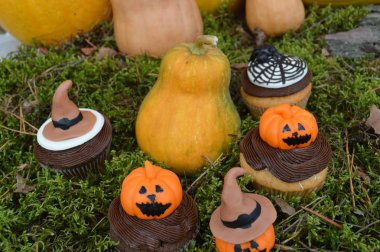 cupcakes için bir parti Halloween