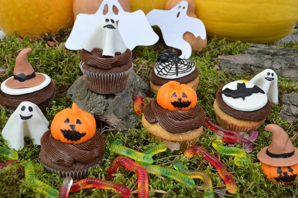 cupcakes için bir parti Halloween