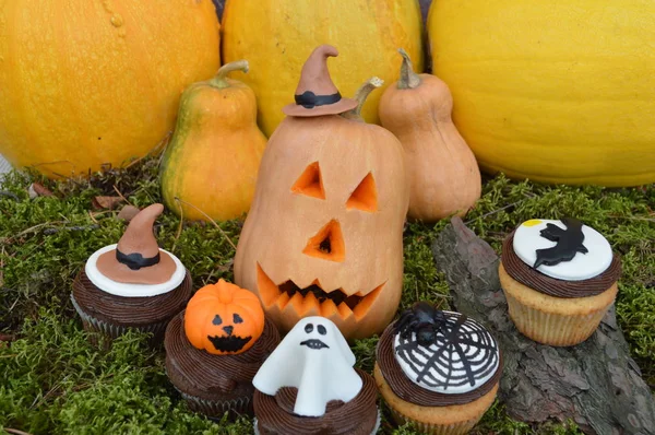 cupcakes için bir parti Halloween