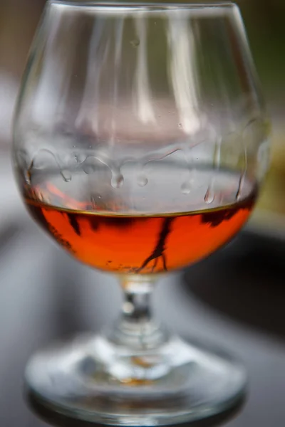 Cognac in a glass — Stock Photo, Image