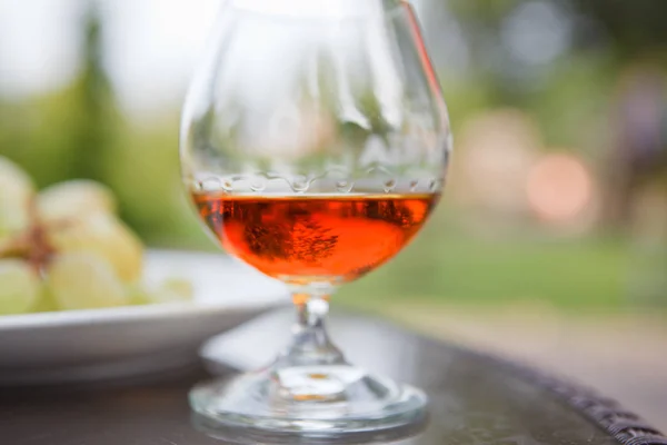 Cognac in a glass — Stock Photo, Image