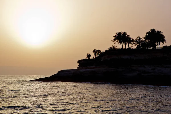 Solar sunset silhouettes