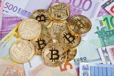 bitcoin madeni paralarla Euro
