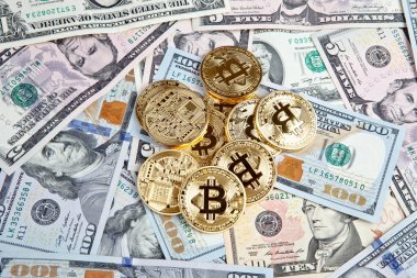Dolarlı Bitcoin paraları