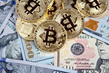 Dolarlı Bitcoin paraları