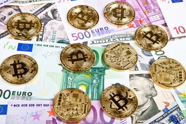 bitcoin paralar Euro ve dolar ile