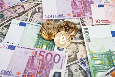 bitcoin paralar Euro ve dolar ile
