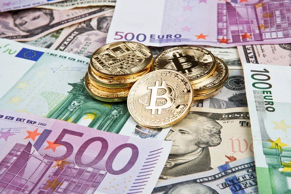 bitcoin paralar Euro ve dolar ile