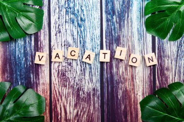 tropik tatil arkaplanı palmiye yaprakları
