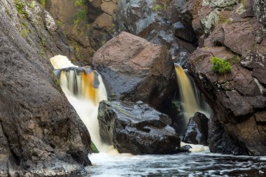 Alt Gabbro rıhtım Falls yakınındaki Bessemer Michigan
