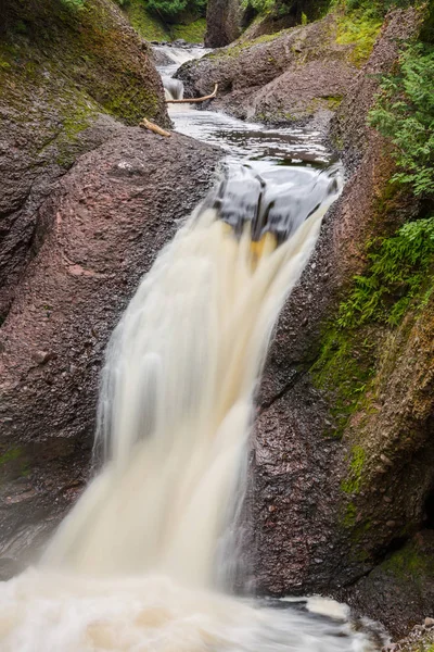 Gorge Falls - Río Negro Scenic Byway, Península Alta Michigan —  Fotos de Stock