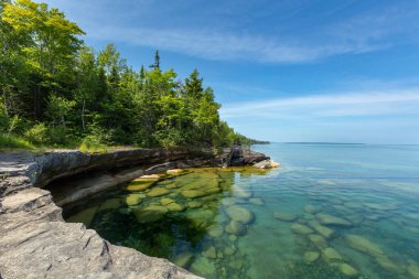 Superior gölünün cennet koyu - Au tren Michigan