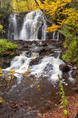 Üst Macarca Falls yakınındaki barış çubuğu Michigan, ABD