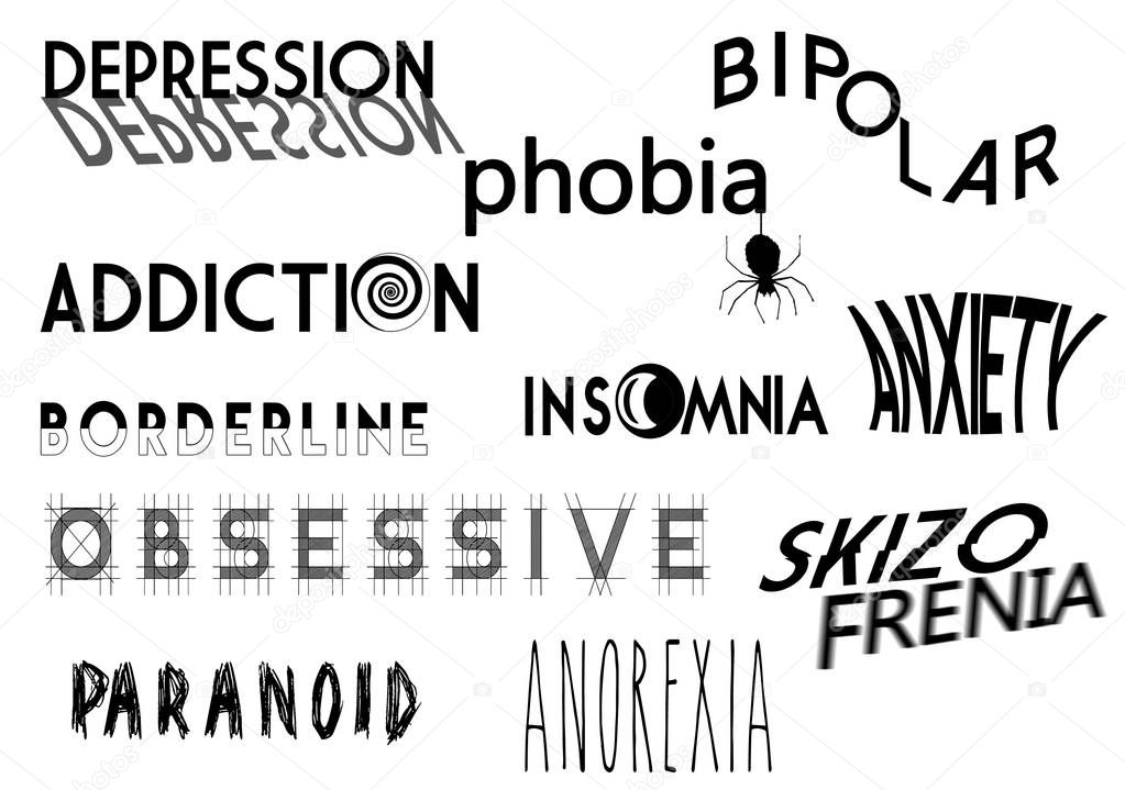 Conceptual logos - Mental disorders logo