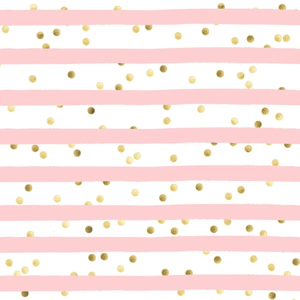 Abstract background - Watercolor stripes and gold confetti - seamless pattern wallpaper — Stock Photo, Image