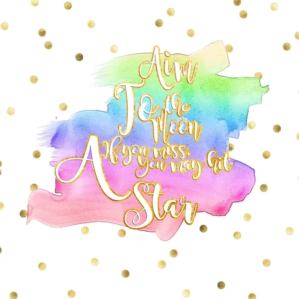 Colorful text background with white and gold text effect and rainbow colors