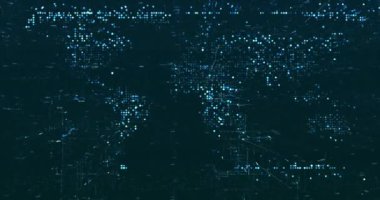 Soyut dijital ağ veri arkaplanı, 3D görüntüleme