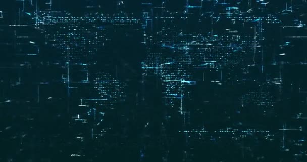 Abstract Digital Network Data Background Rendering Video — Stock Video