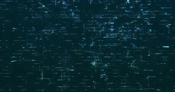 Abstract Digital Network Data Background Rendering Video — Stock Video