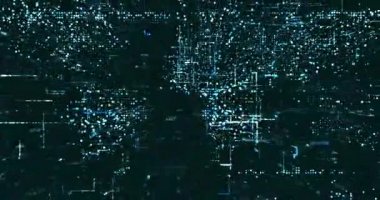 Soyut dijital ağ veri arkaplanı, 3D görüntüleme